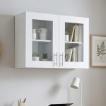AUSTIN 2 Door Wall Mounted Hanging Cabinet-White