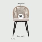 ALLUR Olefin Rope Dining Chair - Image 8