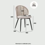ALLUR Olefin Rope Dining Chair - Image 7