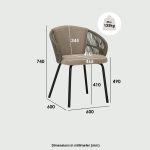 ATLAS Olefin Rope Dining Chair - Image 9