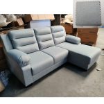 BAMAKO L Shaped Pet Friendly Sofa-Sky - Image 3