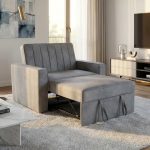 CARMEL 1 Seater Sofa Bed-Grey