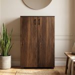 CITRINE 2 Door Shoe Cabinet-Walnut