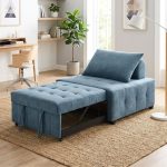 DIVINA Waterproof Fabric Pull Out Sofa Bed- 4 Colors - Image 4