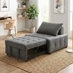 DIVINA Waterproof Fabric Pull Out Sofa Bed- 4 Colors - Image 3