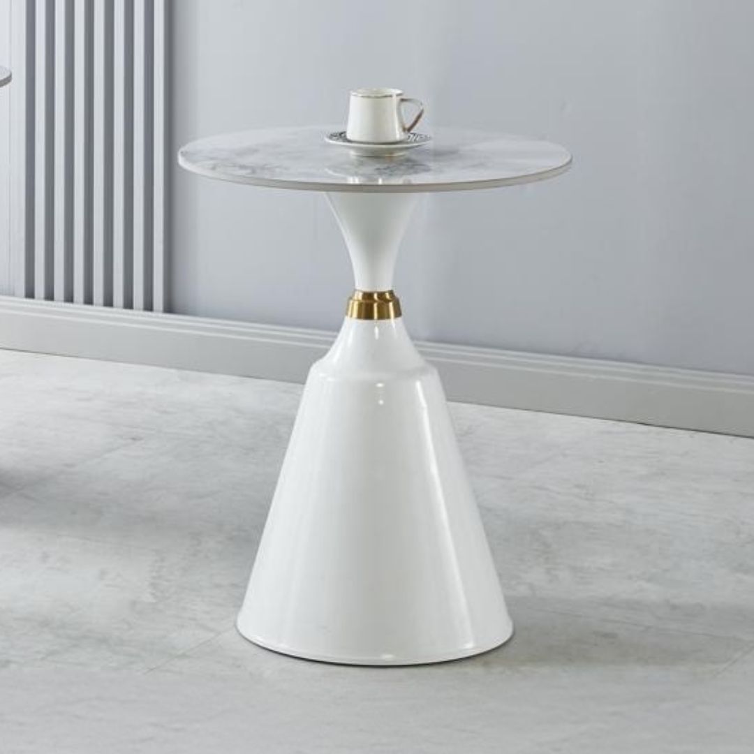 EDWD5639(ET-ROUN)-Wcrop EDWD5639(ET-ROUN)WHITBC End Table - Image 1