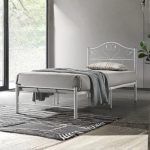 FIRENZE Single Metal Bed Frame-White - Image 2