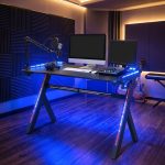 G01 120cm Gaming Table With LED Light-Black - Image 2