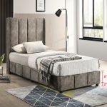GIANNI Single & Super Single Size Divan Bed Frame-Brown - Image 2