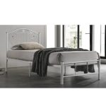 GENOVA Single Metal Bed Frame-White - Image 2