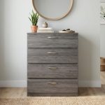 IMOLA 4 Drawer Chest-Dark Oak