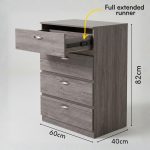 IMOLA 4 Drawer Chest-Dark Oak - Image 4