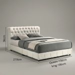 KUMASAI Queen & King Size Divan Bed Frame-White - Image 3