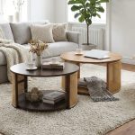 LUXOR D90cm Wooden Coffee Table-2 Colors