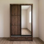 MAPUTO 3.5X6 Sliding Door Wardrobe-Walnut