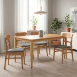 MARU 4 Seater Dining Set-Natural - Image 2