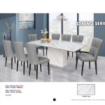 NANTES Artificial Marble 8 Seater Dining Set - Image 2