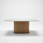 OSLO 150/190cm Artificial Marble Dining Table - Image 3