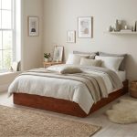 OWEN Queen & King Size Wooden Bed Base-Dirty Oak