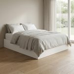 OWEN Queen & King Size Wooden Bed Base-White