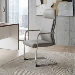 P01B Visitor Chair-Light Grey