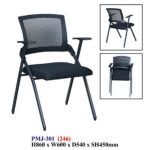 P301 Student Foldable Training Chair-Black - Image 3