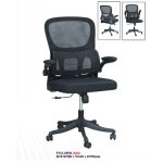 P889B Flip Arm Ergonomic Chair-Black - Image 4