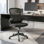 P889B Flip Arm Ergonomic Chair-Black - Image 3