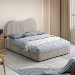 PAROS Queen Size Divan Bed Frame-Brown - Image 3