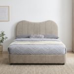 PAROS Queen Size Divan Bed Frame-Brown