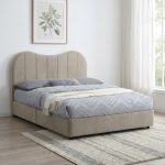 PAROS Queen Size Divan Bed Frame-Brown - Image 2