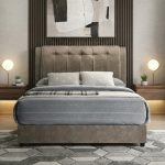 ROSSINI Queen & King Size Divan Bed Frame-Brown