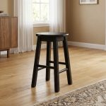 SETO 45cm Solid Wood Low Stool-Cappuccino