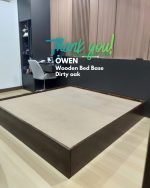 OWEN Queen & King Size Wooden Bed Base-Dirty Oak - Image 7