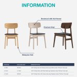 TACY Wooden Dining Chair-Natural - Image 9