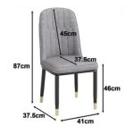 UPTEN 6 Seater Sintered Stone Dining Set-Grey - Image 3