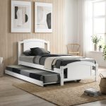 VENEZIA Single Size Pull Out Bed-White - Image 2