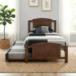 VENEZIA Single Size Pull Out Bed-Walnut