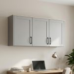PHILLIPPA 3 Door Hanging Cabinet-Grey