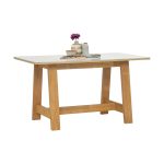TETAN 140x80cm Sintered Stone Study Desk-Oak - Image 6