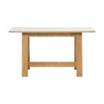 TETAN 140x80cm Sintered Stone Study Desk-Oak - Image 5