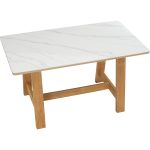 TETAN 140x80cm Sintered Stone Study Desk-Oak - Image 8