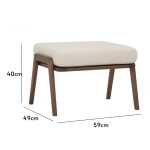 ALSTER 3 Seater L shaped Sofa-Cream Fleece - Image 13