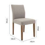 LAIDE Dining Chair-Cocoa - Image 2