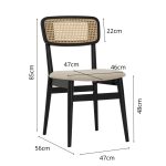 ARGO 4 Seater Dining Set-Black - Image 5