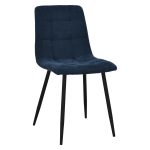 ELLY Fabric Dining Chair-Blue - Image 2