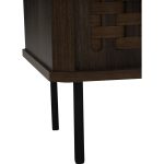 KARAT 2 Sliding Door Display Cabinet-Walnut - Image 6