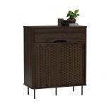 KARAT Sliding Door Storage Cabinet-Walnut - Image 6