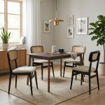 ARGO 4 Seater Dining Set-Black