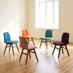 ALYSSA Colorful Fabric Dining Chair - Image 2